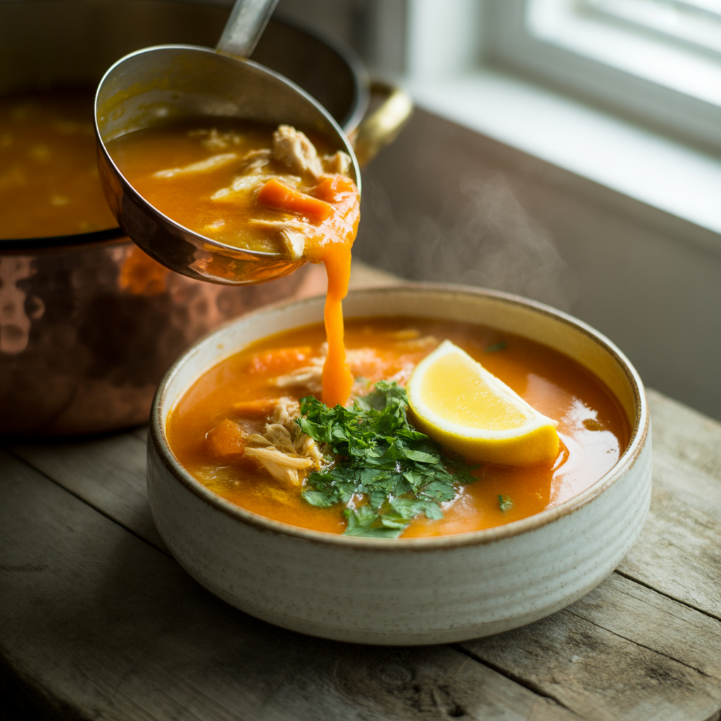 Easy Gluten-Free Chicken and Sweet Potato Harvest Soup for Cozy Evenings