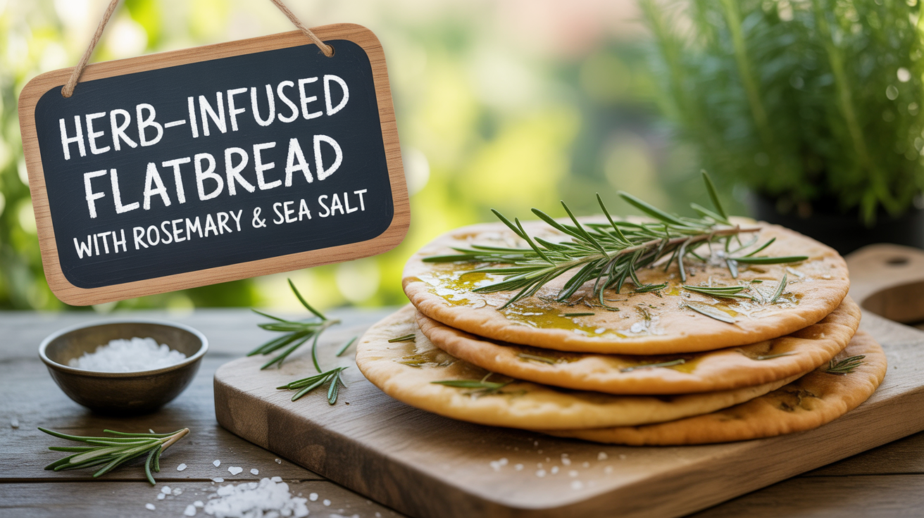 herb-infused flatbread