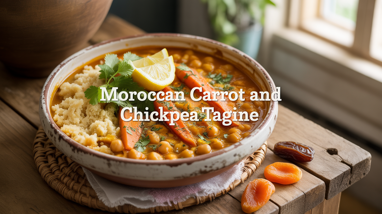 Moroccan Carrot and Chickpea Tagine
