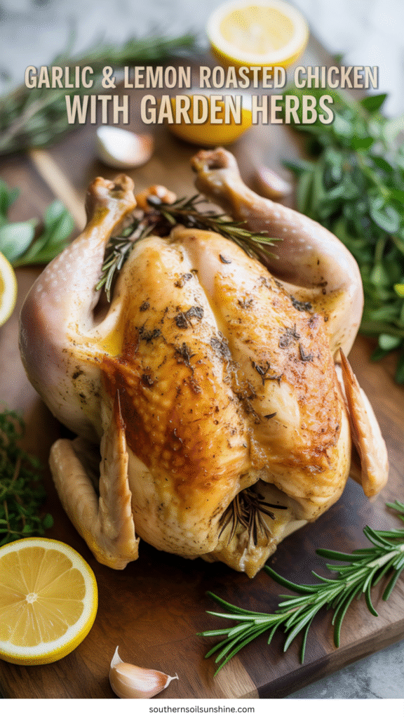 garlic and lemon roasted chicken
