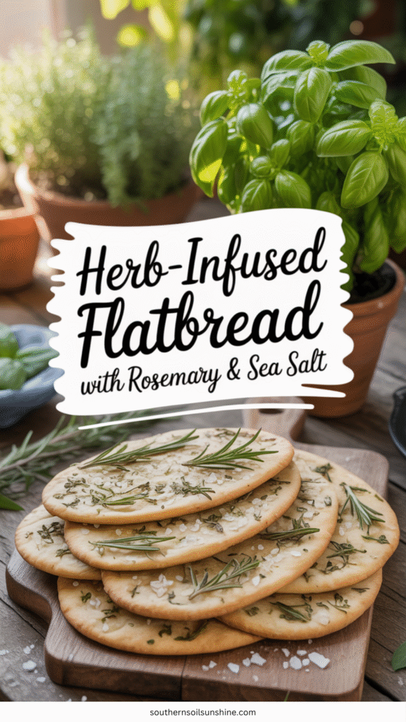 herb-infused flatbread