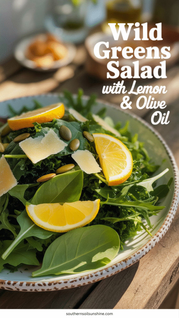 wild greens salad
