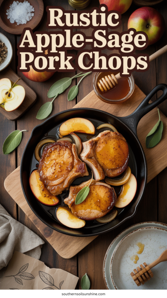 apple-sage pork chops