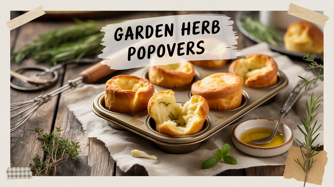 garden herb popovers