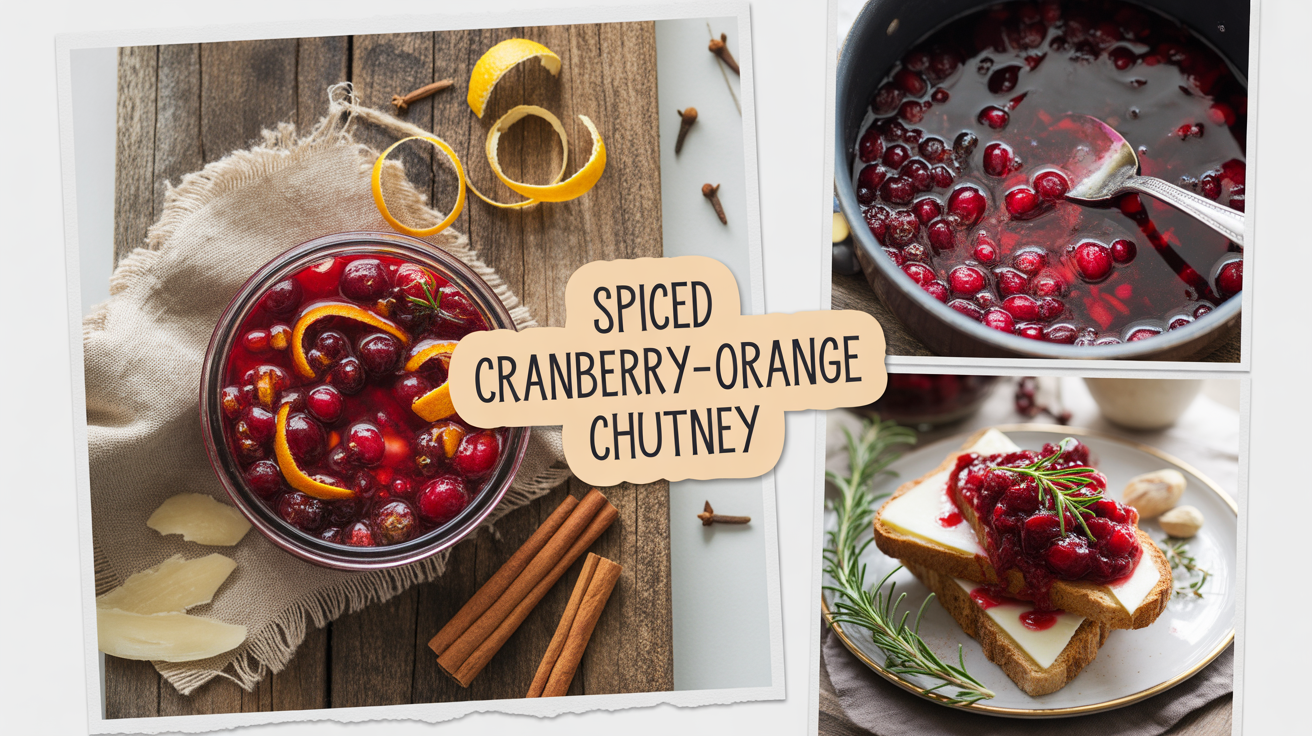 spiced cranberry-orange chutney