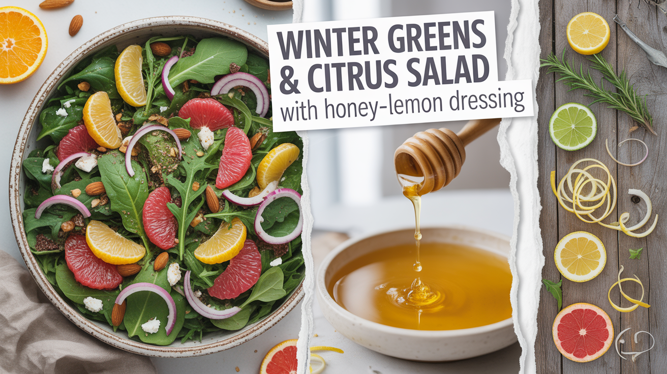 winter greens and citrus salad