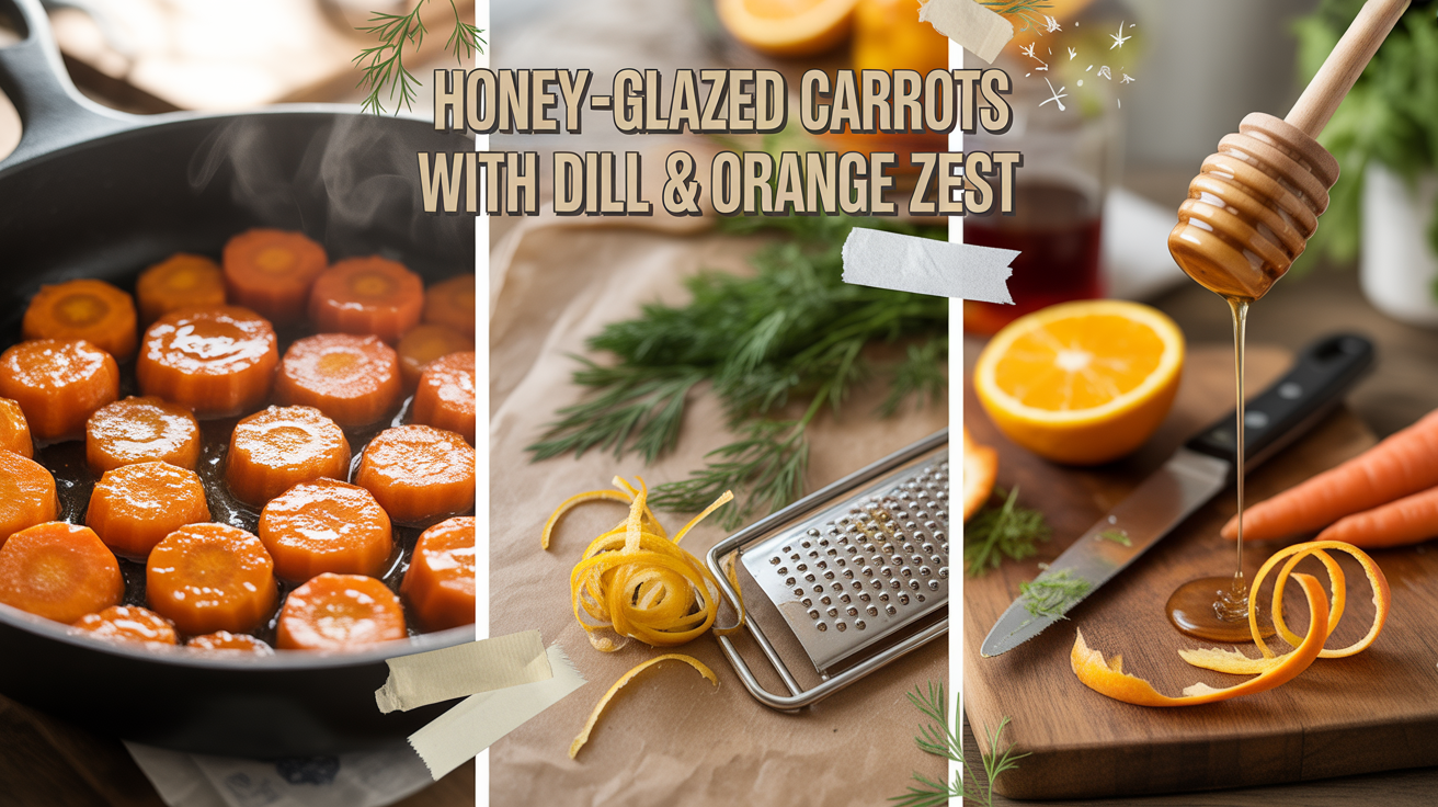 honey-glazed carrots with dill and orange zest