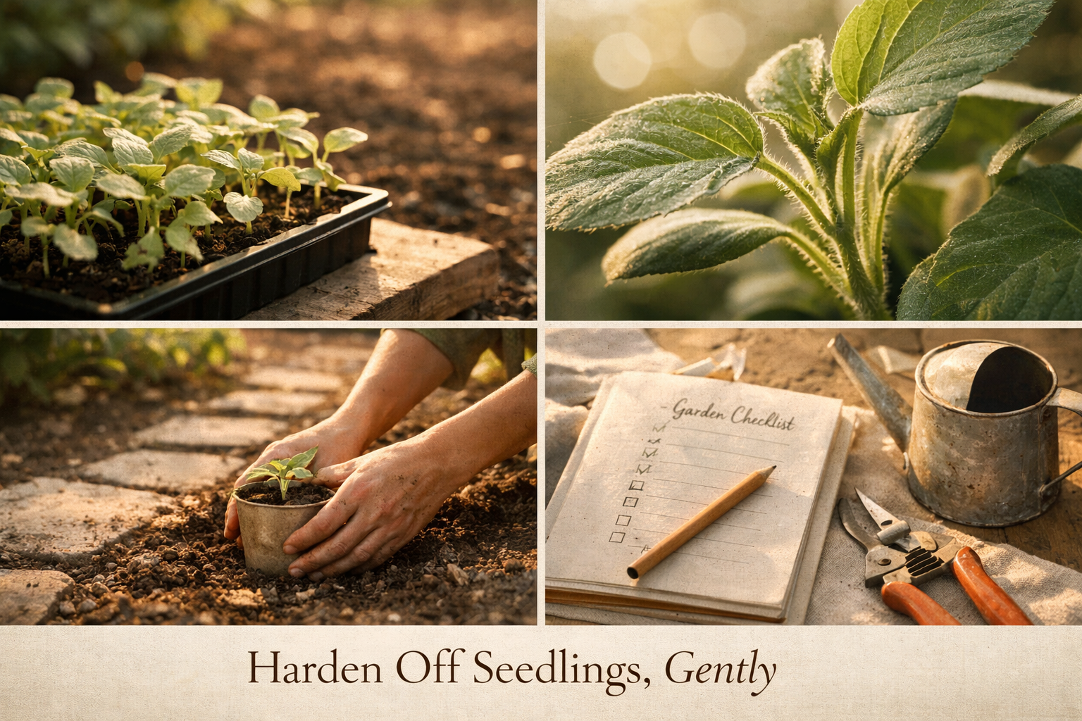 how to harden off seedlings