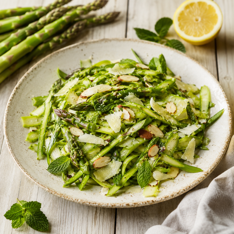 Shaved Asparagus Salad with Lemon and Parmesan