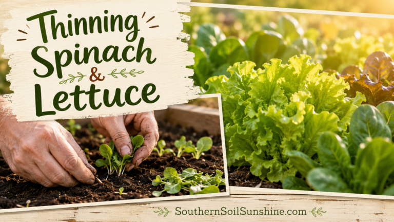 Thinning Spinach and Lettuce: The Kind Cut That Makes What Stays Grow Stronger
