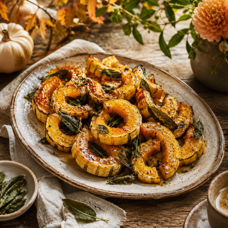 Roasted Delicata Squash with Brown Butter