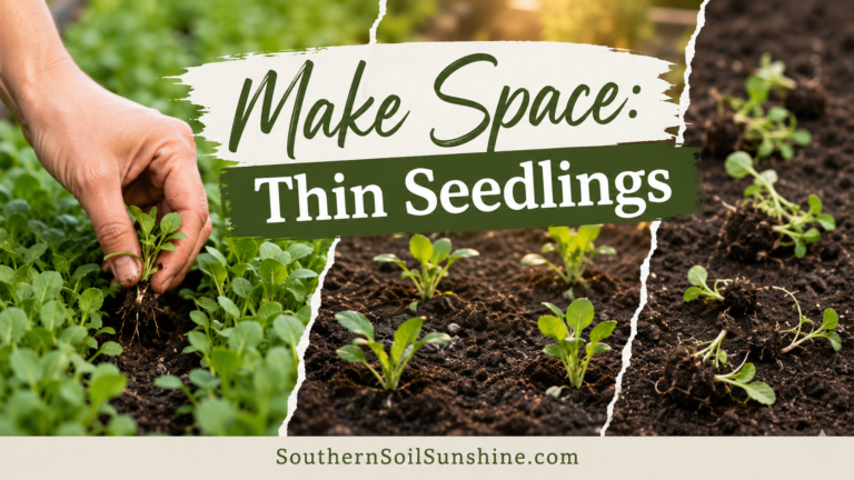Making Space: Thinning Direct-Sown Seedlings So the Strong Ones Thrive