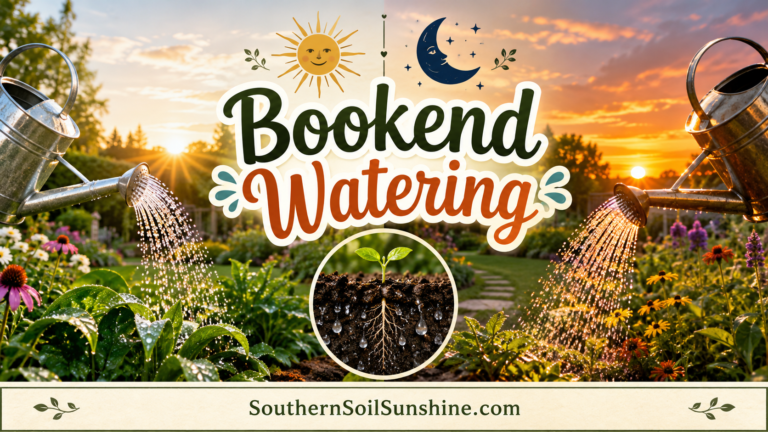 Bookend Watering: Morning and Evening Deep Soaks for Summer Beds