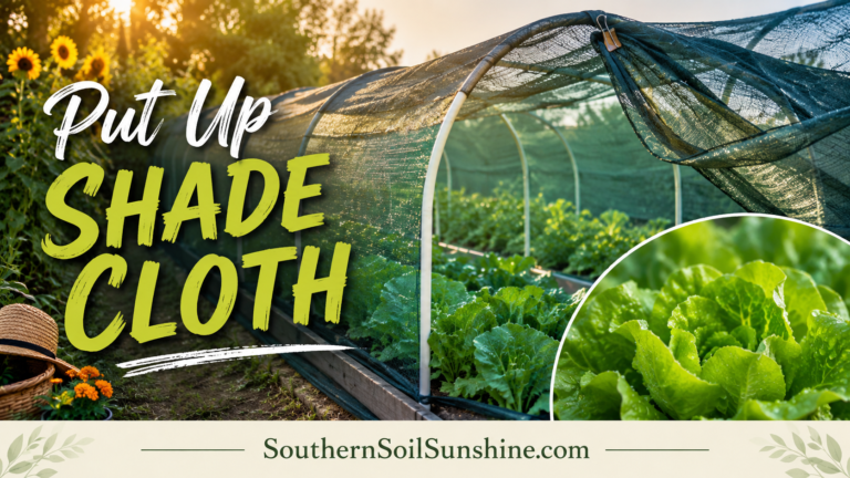 Putting Up Shade Cloth: Protecting Heat-Sensitive Crops in Peak Sun