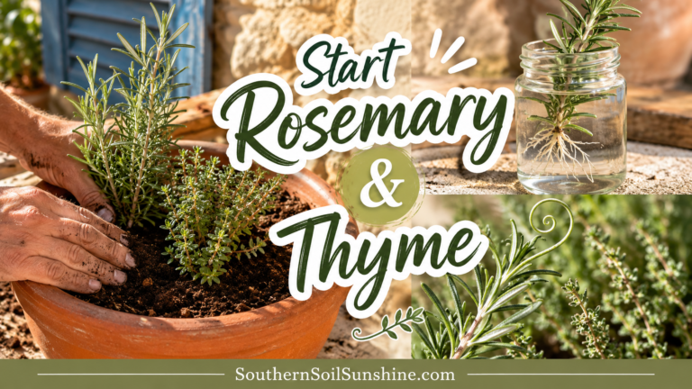 Starting Rosemary and Thyme in Summer: Slow Herbs for the Long Haul