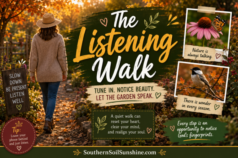 The Listening Walk: A Quiet October Practice for Your Fall Garden